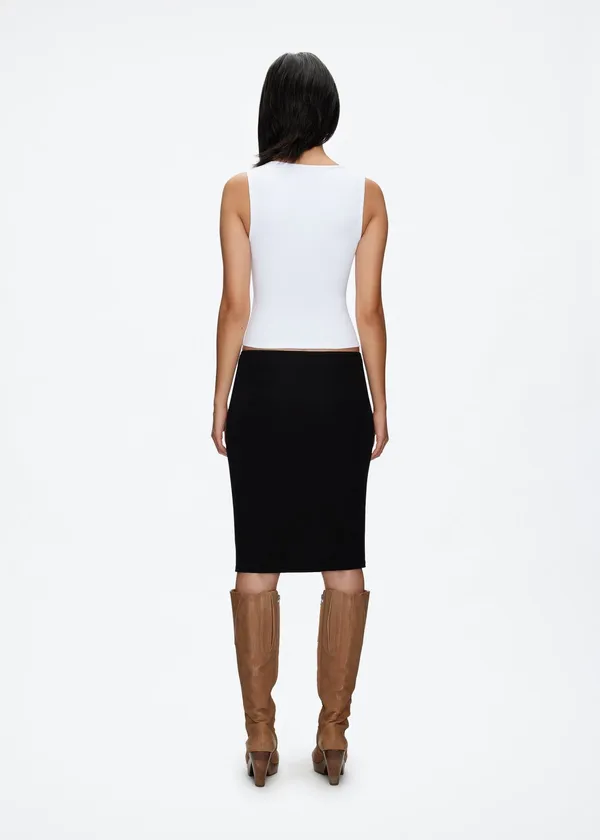Tankair Straight Neck Sleeveless Top in white Sz S brand new tank air - Image 2