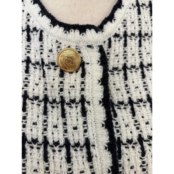 Nic+Zoe tweed sweater jacket size small - Image 8