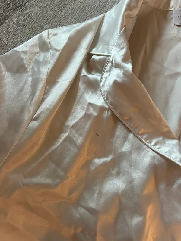 Wedding Star Silk White Pajamas - Image 4