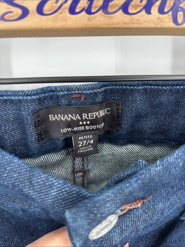 Banana Republic low rise bootcut jeans 27 petite - Image 2