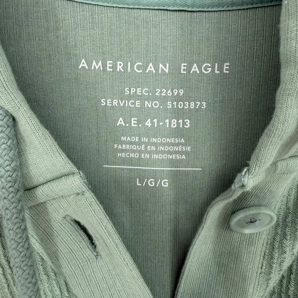 American Eagle Oversized Shacket Women Large Green Gorpcore Coastal Boho Earthy - Image 4