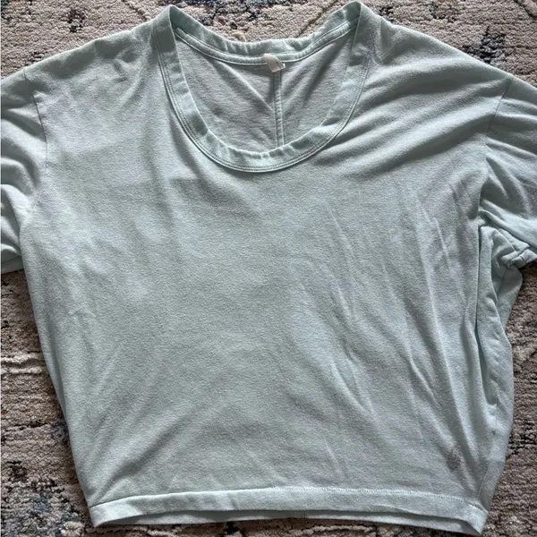 Free People Movement Top‎ Womens XS Melrose Star Light Green Beachy Gym Workout - Image 2