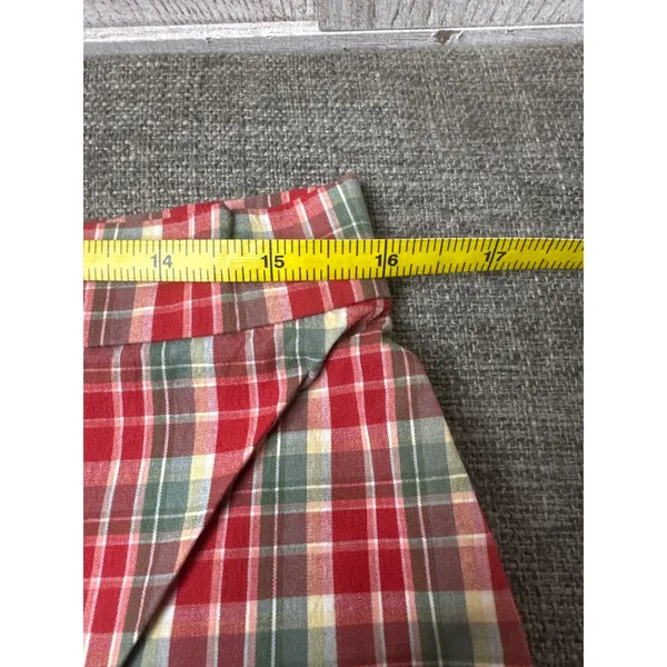Wrangler Twenty X Red Green Plaid Stretch Casual Pants Womens 11 Average - Image 5