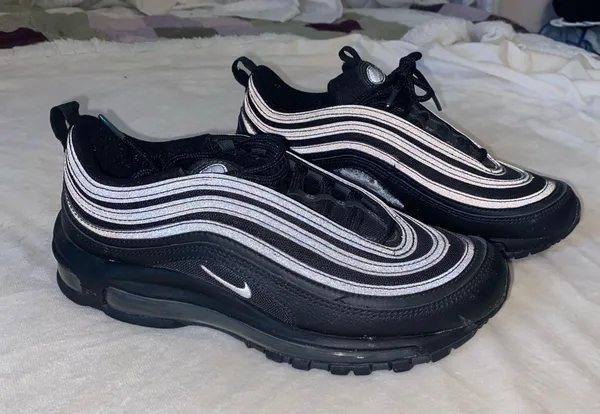 Nike Air Max 97 Black Terry Cloth - Image 2