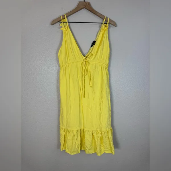 Majorelle Esther Midi Dress in Canary Yellow size Small $215 - Image 4