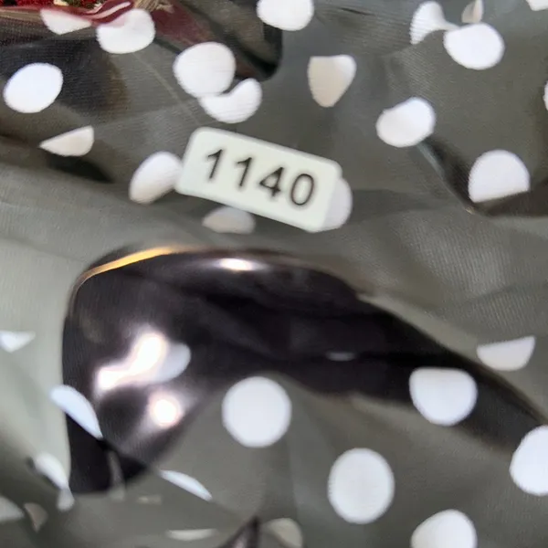 Chic Black‎ and White Polka Dot Midi Dress Hypnotik Size M - Image 6