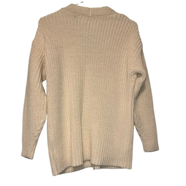 Madewell Kent Cardigan Sweater – Chunky Cotton Blend,Size XS - Image 3