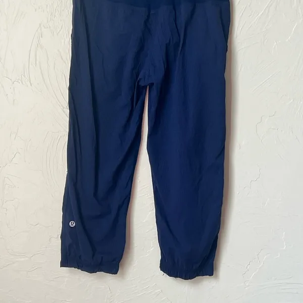 Lululemon navy dance studio crops size 2 - Image 6