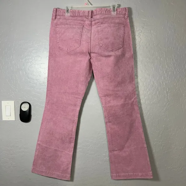 NWT Gap Pink Corduroy Long & Lean Low Rise Jeans 32/14 S Flare Bootcut 815696 - Image 2
