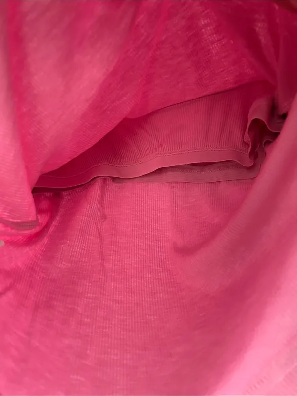 Women's pink Ribbed Tank Top - Image 4
