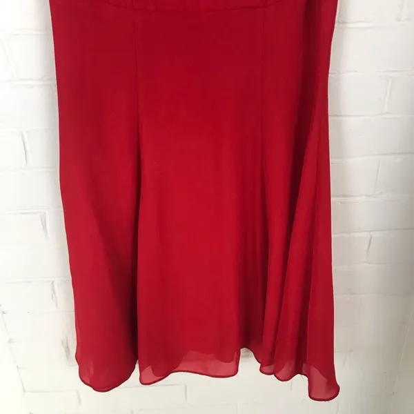 Vintage Hugo Buscati Collection Red Flattering Y2K Style Dress Size 4 - Image 3