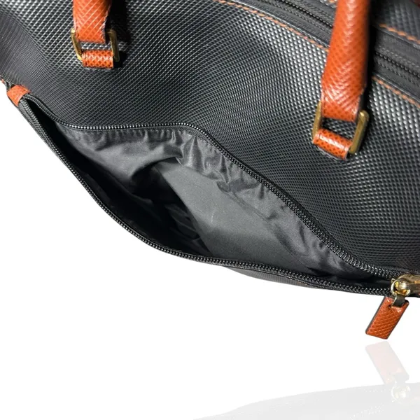 Vintage Bottega‎ Veneta Marco Polo Collection Black Brown Handbag Classic Purse - Image 7