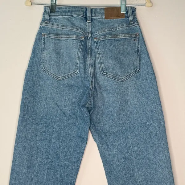Madewell The Curvy '90s Straight Jean in Rondell Wash‎ Denim High Rise W24 - Image 8