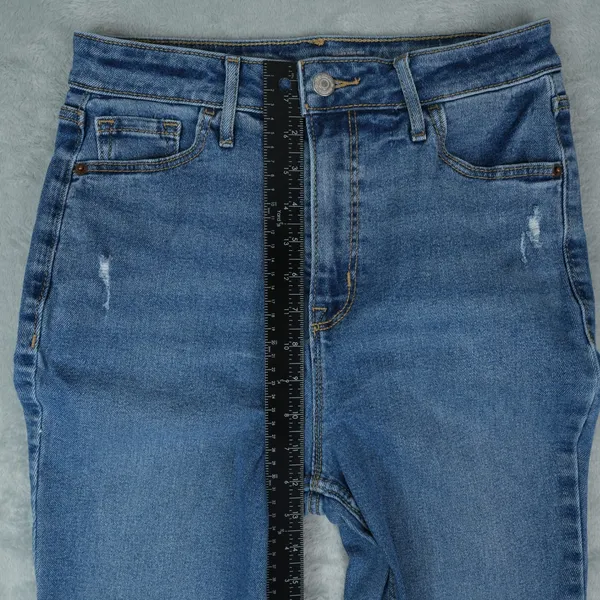 Old Navy Higher High-Rise Flare Jeans Women 6 Distressed Mary Kate Boho Retro‎ - Image 10