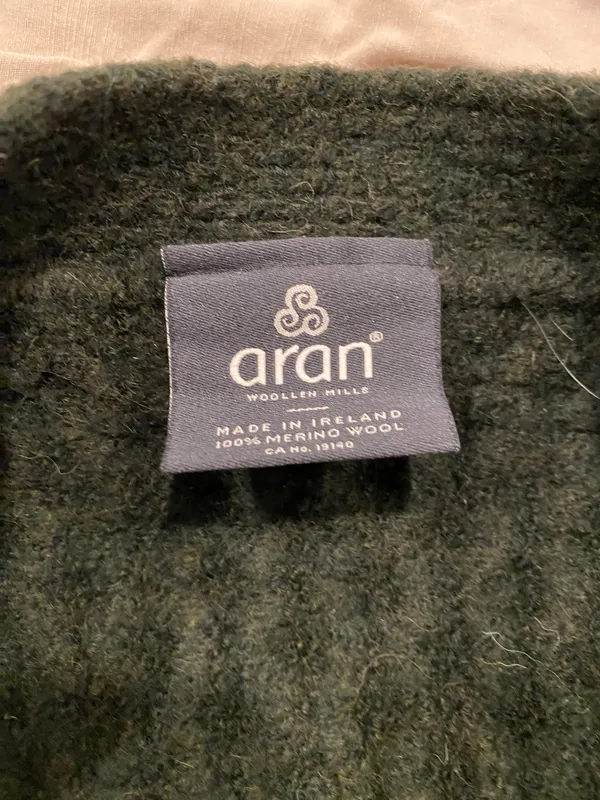 Aran Woollen Mills Green Wool Sweater - Image 3