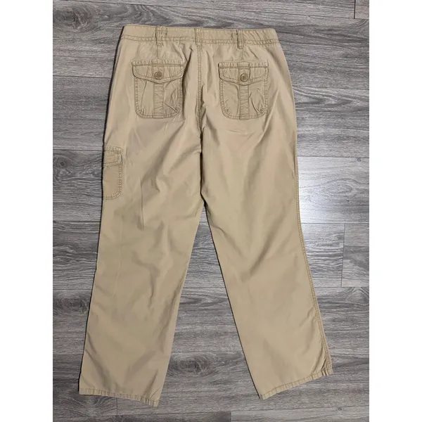 Vintage Dockers‎ Womens Size 8 M Khaki Cargo Pants Favorite Fit Straight Leg Tan - Image 2