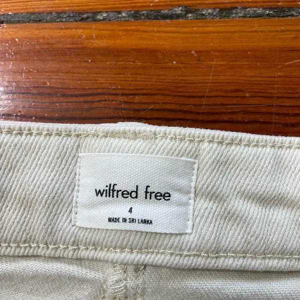 Wilfred Free Modern Cream Utility Cargo Pants Tab Hem Size 4🧡🎀 - Image 11