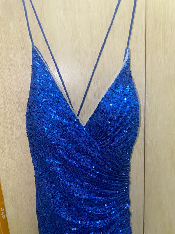 Prom Dress Blue Size XL - Image 2