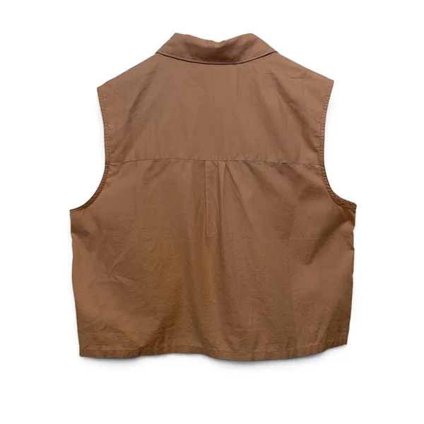 Everlane Womens Sleeveless Button Down Cotton Poplin Shirt Dusty Rose Size 6 - Image 2