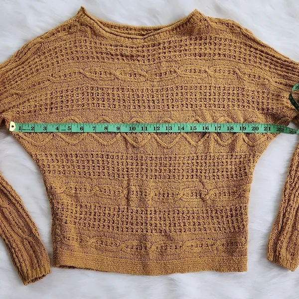 Abercrombie & Fitch marigold yellow‎ knit sweater Extra Small - Image 2
