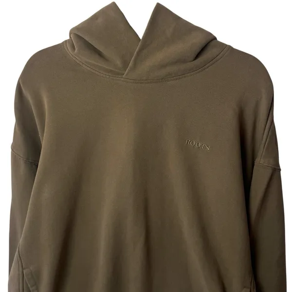 Roots Brown Hoodie Comfort Outdoors Canadian‎ Athleisure Capsule Unisex XL - Image 3