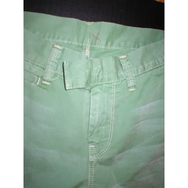 New 7 for All Mankind Jeans Green Pants Womens 26 29 X 33 Tall Wide Leg Light - Image 4