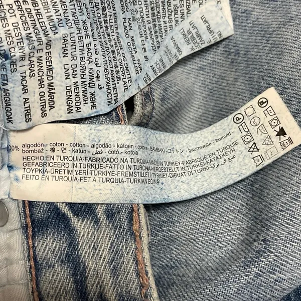 Zara Women's Blue High Rise Relaxed Straight Wide Leg Denim Jeans Pants Size 4 - Image 5