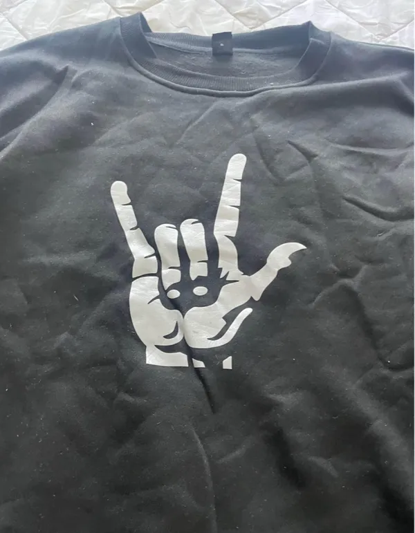 Men size medium sweatshirt Black - Image 2