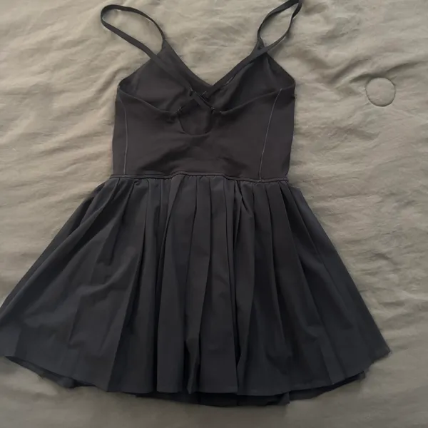 Aerie Offline Black Pleated Tennis Dress - Image 4