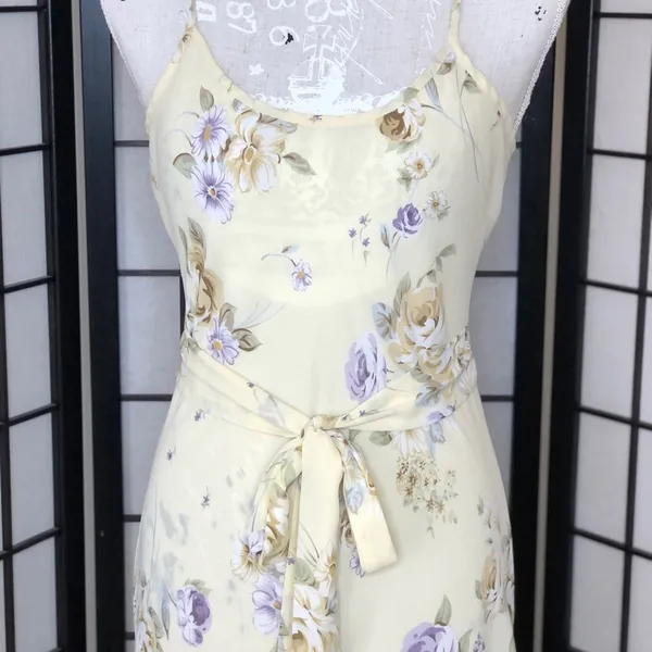 VTG Gold Crown Label Floral Dress - Image 3