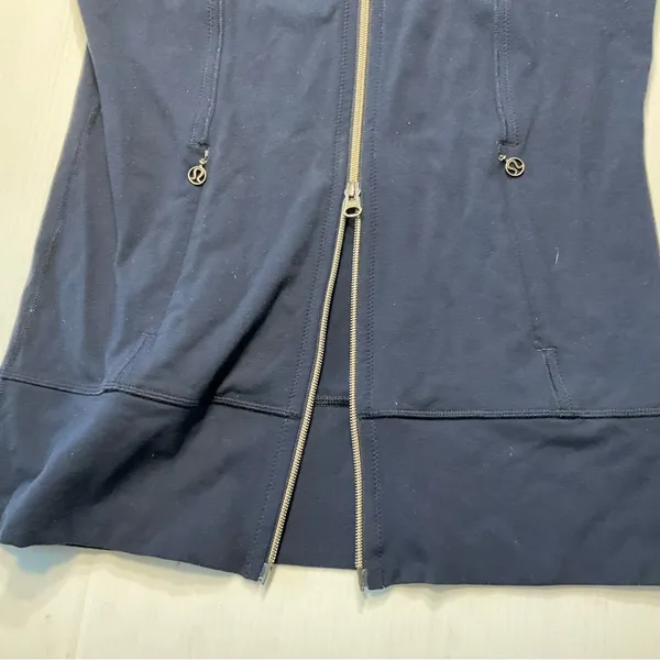 Lululemon Daily Yoga Jacket Inkwell Navy Blue Women Sz 6 - Image 10