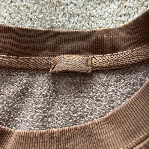 brown and red brandy melville sweatshirt - Image 2