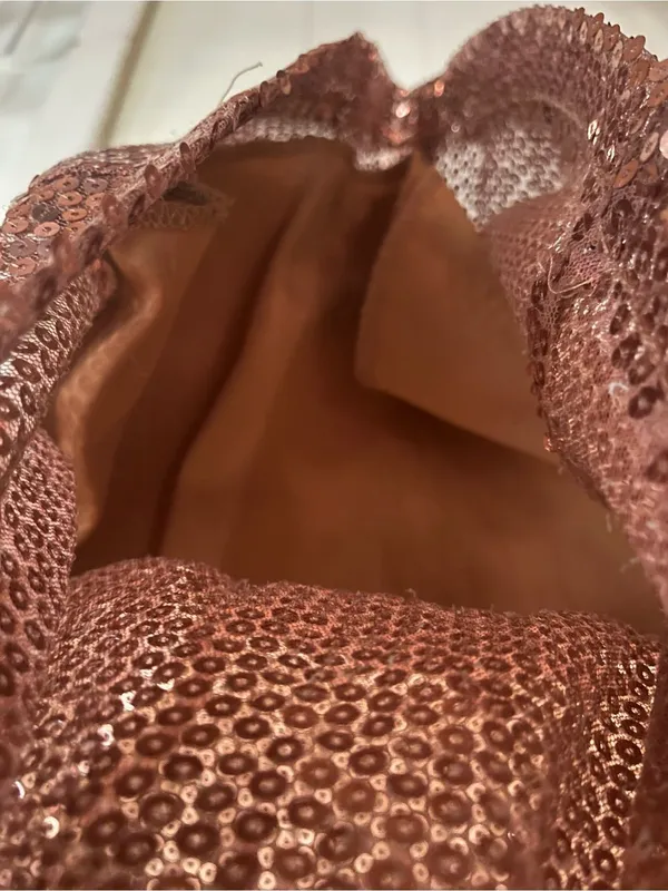 Forever 21 Bronze Sequin Strapless Mini Dress - Image 9