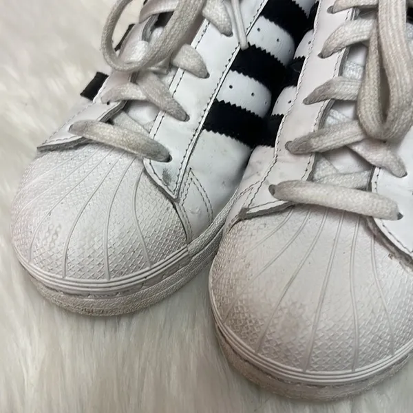 ADIDAS superstar tennis shoes Size 7.5 B-23‎ - Image 3