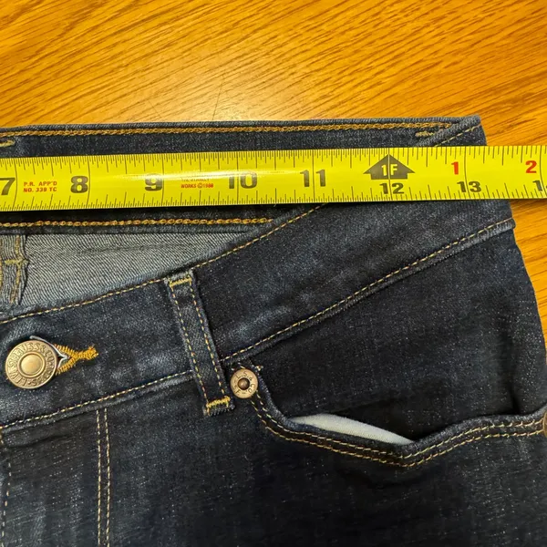 Levi's Jeans Womens 26 Classic‎ Boot Mid Rise Dark Wash Western Blue Denim - Image 8