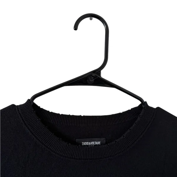 Zadig & Voltaire Miss Skull Degrade Studs Black Crewneck - Image 4