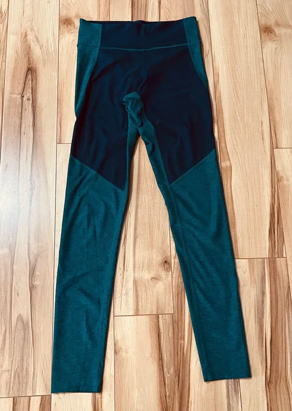 Outdoor Voices Women's Sz S High Waist 2 Piece Legging Set Blue & Green - Image 7