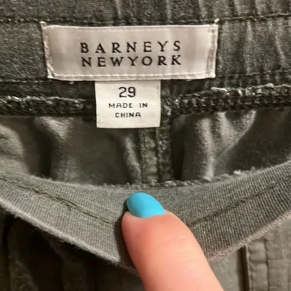 ✨Barneys New York Olive Green Rio Sz 29 Joggers✨ - Image 5
