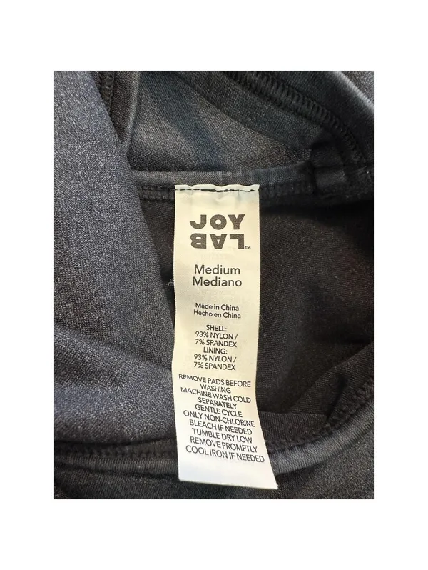 JoyLab Gray Tank Bodysuit Gym Playsuit Size Medium - Image 6