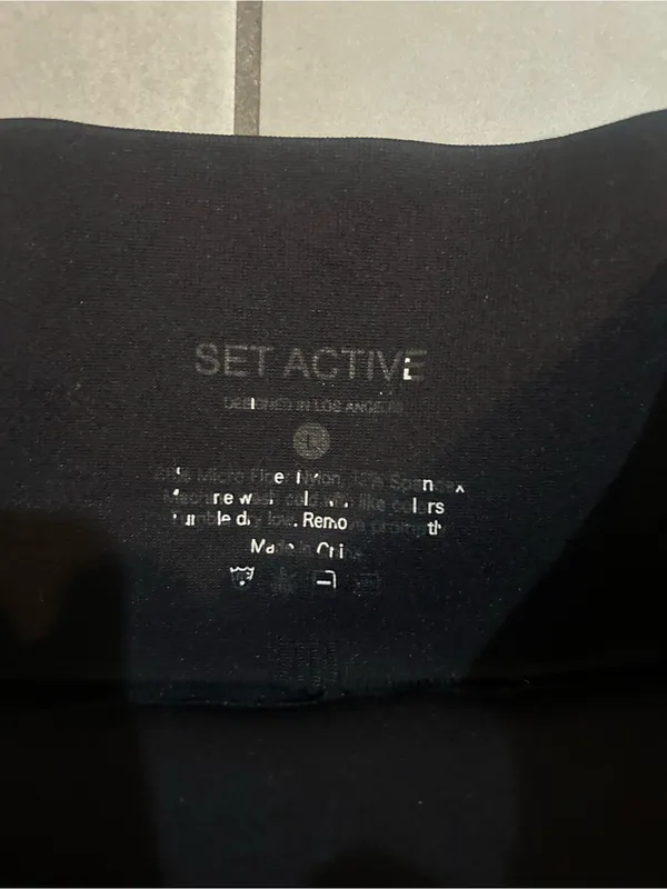 Set Active High Waisted Leggings — Black - Image 4