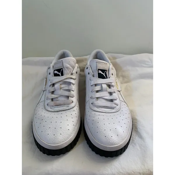 Puma Cali Platform Womens Size 9.5 White Sneakers Casual Shoes 369155-04 - Image 3
