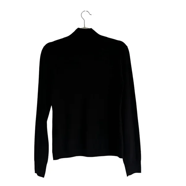 NWT J. Crew Carolyn Turtleneck in Merino Wool Fitted Sweater Black Size Small - Image 4