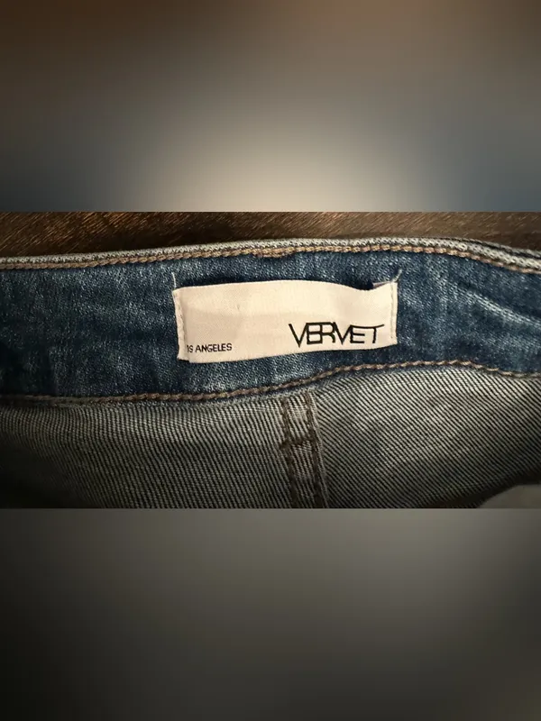Vervet High Rise Straight Medium Wash Distressed Jeans Women’s Size 24 - Image 6