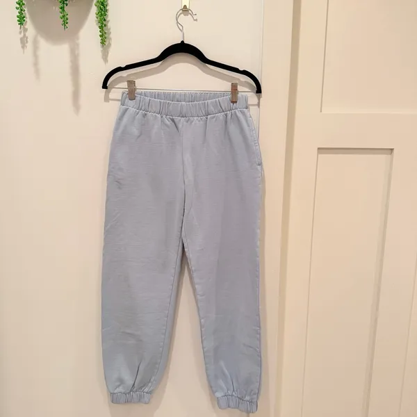 John Galt Light Blue Rosa Sweatpants One Size Women's Jogger Pants Elastic Waist - Image 3