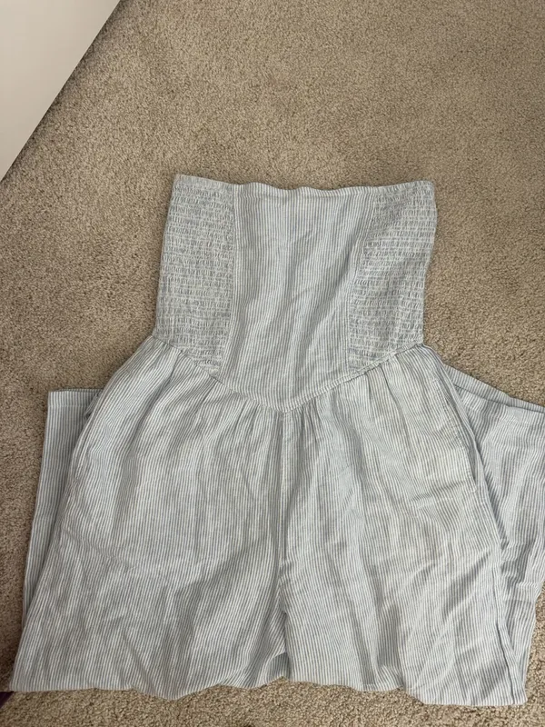 Aerie Strapless Smocked Jumpsuit - Image 2