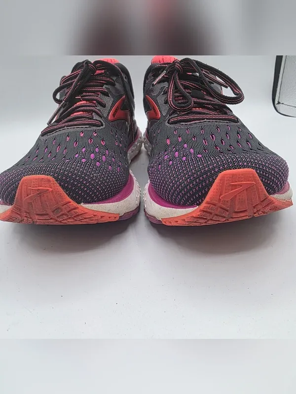 Brooks Transcend 6 Womens Running Shoes Gray/Pink Size 8 Cushion Walk Workout - Image 6