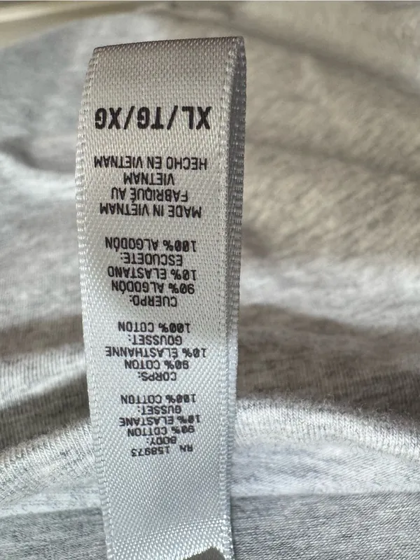 SKIMS NWT Cotton Jersey Scoop Neck Bodysuit in Light Heather Grey‎ Size XL - Image 6