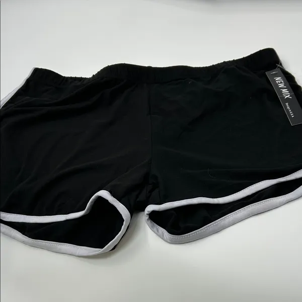 New Mix Black and White Women's Athletic Shorts - Image 9