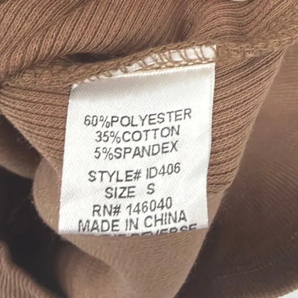 Signature 8 Mocha Ribbed Bodycon Maxi Dress Small Clean Girl Minimalist Neutral - Image 10