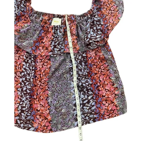 ‎Maeve Anthropologie Vallita Floral Blouse sz medium - Image 8